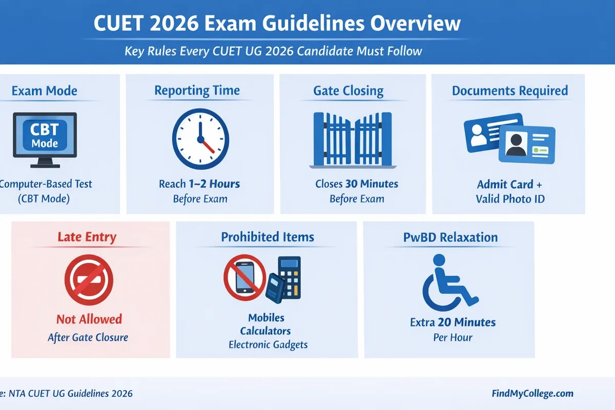 CUET 2026 Exam Guidelines Overview